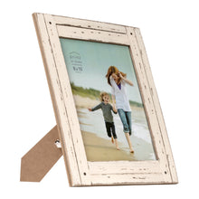 Load image into Gallery viewer, Homestead 8-inch x 10-inch Distressed Wood Picture Frame, White