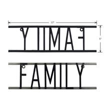 Load image into Gallery viewer, Family Decorative Metal Word Wall Sign