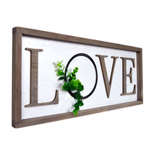 Load image into Gallery viewer, Love Rustic Real Barnwood Whitewashed Plaque