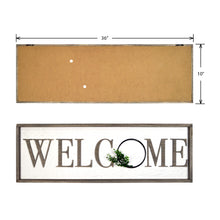 Load image into Gallery viewer, Welcome Rustic Real Barnwood Whitewashed Plaque
