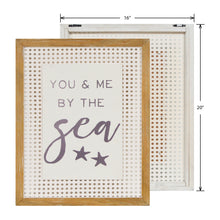 Load image into Gallery viewer, New View Studio 16&quot;x 20&quot; You and Me by the Sea Decorative Rattan Wall Art