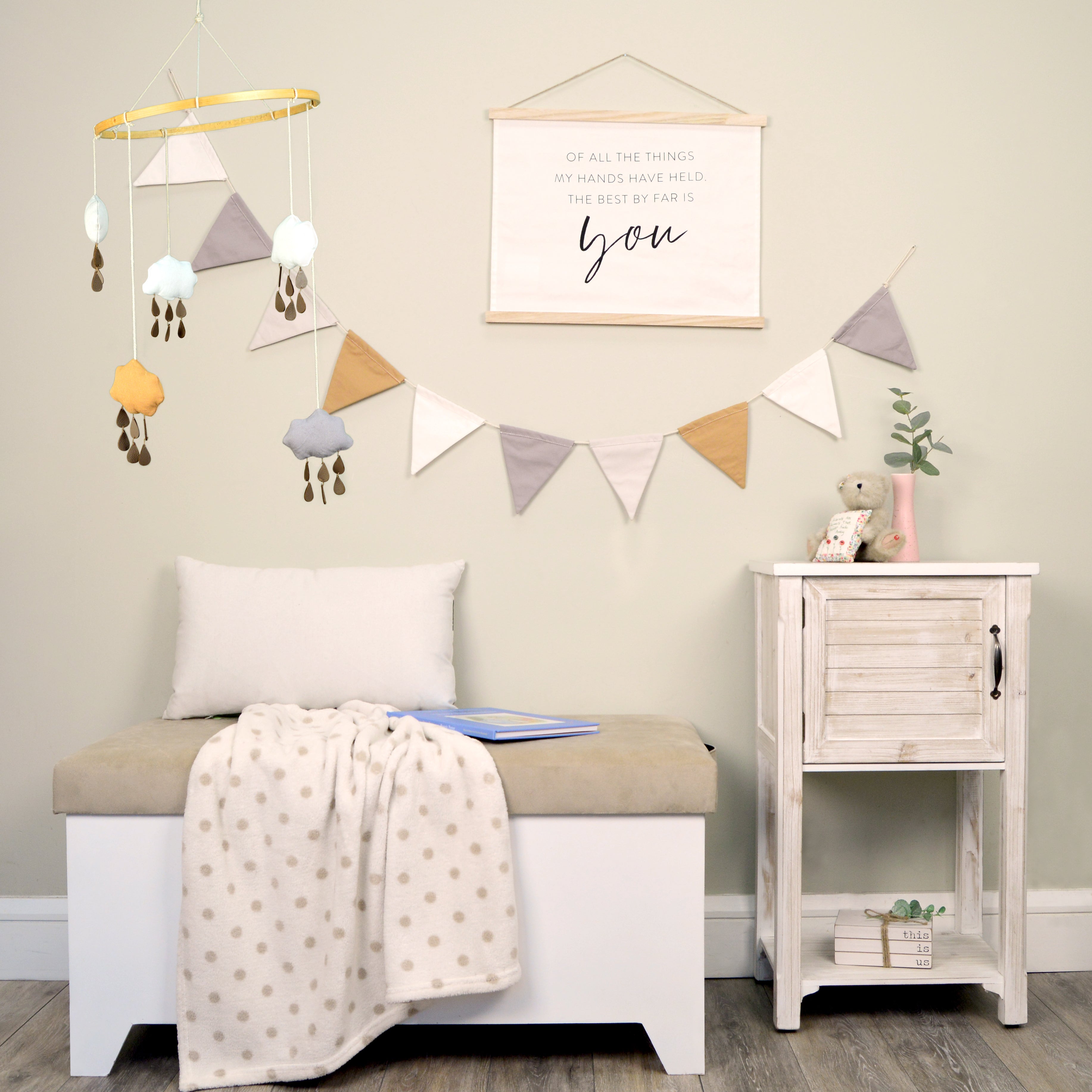 Baby Room Decor Fabric Mobile Set