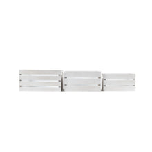Load image into Gallery viewer, Distressed White 13.4&#39;W x 9.5&#39;H Nesting Storage Crates, Set of Three