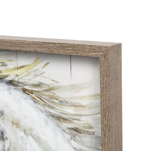 White Horse 18" X 18" Reversed Box Framed Wall Art, by Prinz