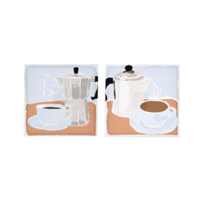 Load image into Gallery viewer, Coffee Pots 12&quot; X 12&quot; Wrapped Canvas Wall Art, by Prinz (Set of 2)