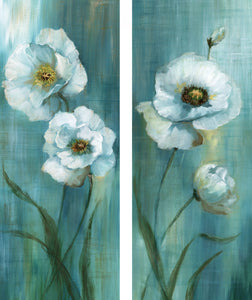Prinz Forest Blossoms 8-inches by 20-inches Canvas Wall Art Set of 2