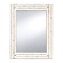 Load image into Gallery viewer, Homestead 18.5-Inch by 23.5-Inch Distressed Wood Mirror, Antique White