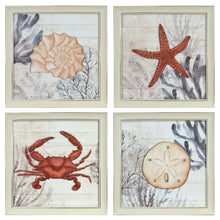 Load image into Gallery viewer, Prinz Ava Barrett Framed Coastal 16&quot; x 16&quot; Coral Prints, 4-pc Wall Art Set