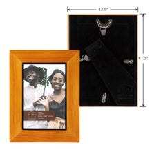 Load image into Gallery viewer, Set of Three, Dakota 4-Inch by 6-Inch Wood Picture Frame, Chestnut
