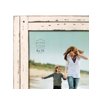 Homestead 8-inch x 10-inch Distressed Wood Picture Frame, White