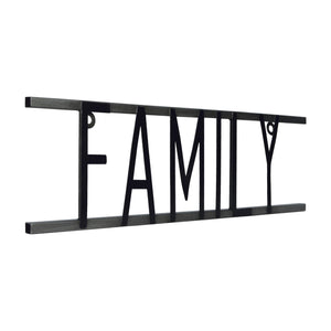Family Decorative Metal Word Wall Sign