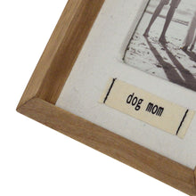 Load image into Gallery viewer, Dog Mom Boxed Wood 4 x 6-inch Picture Frame with Linen Mat