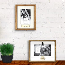 Load image into Gallery viewer, Dog Mom Boxed Wood 4 x 6-inch Picture Frame with Linen Mat