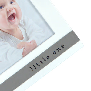 Little One Metal Band Horizontal Glossy 4 x 4-inch Picture Frame