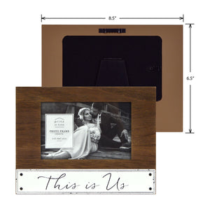 This is Us 4 x 6-inch Plank Horizontal Picture Frame