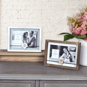 You & Me Boxed Wood 4 x 6-inch Picture Frame, White