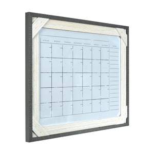 Reclaimed 16 x 20 Crosshatch Wood Frame Calendar