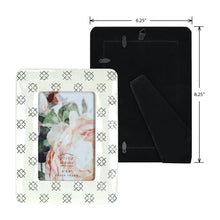 Load image into Gallery viewer, Mixed &amp; Mingled 4 x 6 Embossed Resin Picture Frame, Gray-Cream