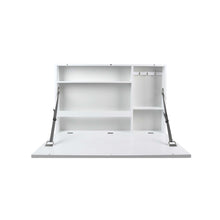Load image into Gallery viewer, Fold Down Wall-Mounted White 36&#39; X 24&#39; Murphy Desk with Chalkboard
