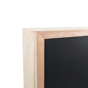 Wall-Mounted Natural 36' X 24' Folding Murphy Desk with Chalkboard