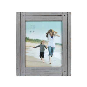 Homestead 8-inch x 10-inch Rustic Wood Picture Frame, Distressed Gray