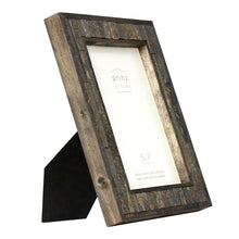 Load image into Gallery viewer, Pallet Light Black 5x7 Textured Natural Wood Picture Frame