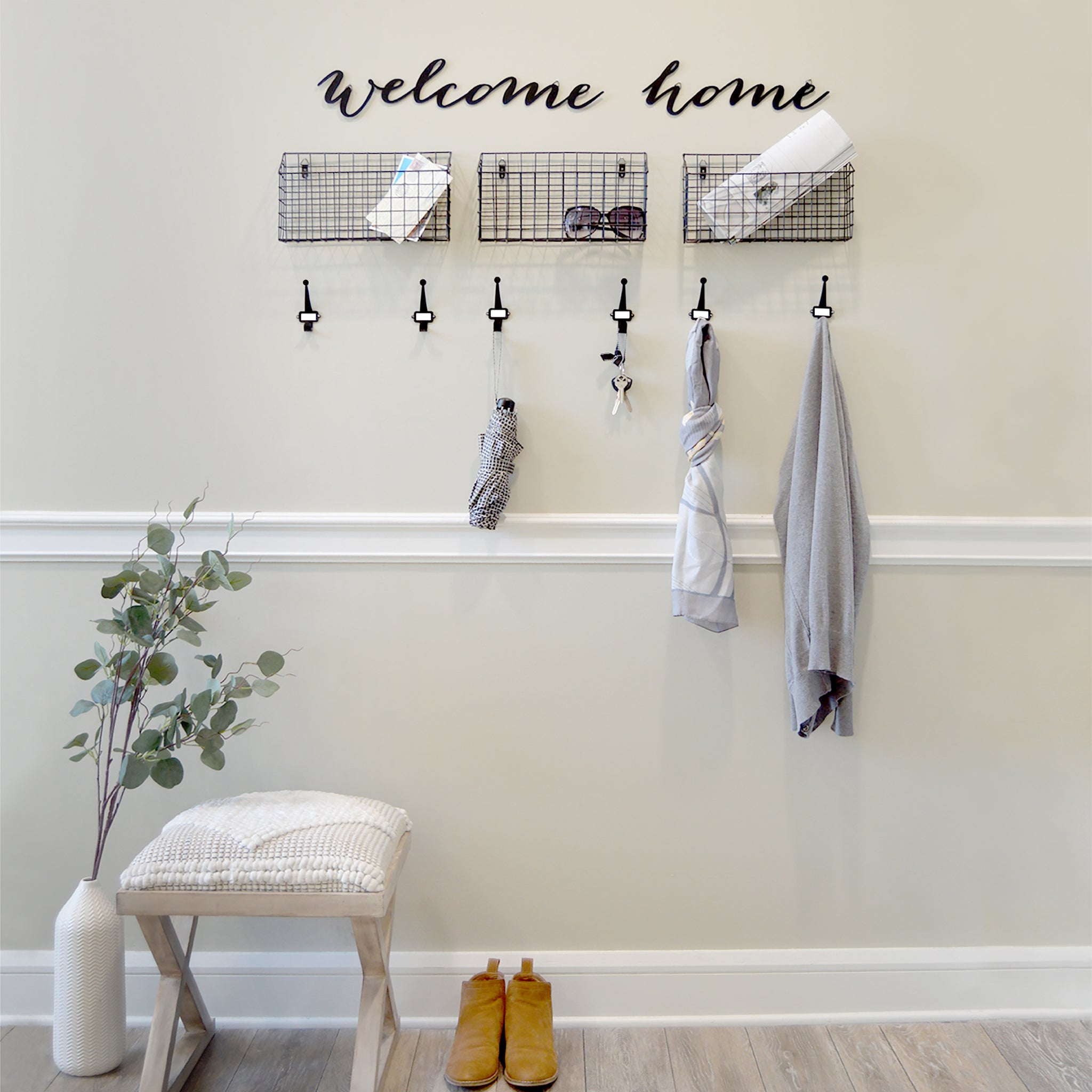 Prinz Welcome Home Entryway Wall Organizer Set 20-inches by 13-inches –  Prinz At Home
