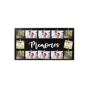 12-Opening Memories Collage Picture Frame 29'' X 16'', Black