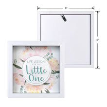Load image into Gallery viewer, Wooden 6 x 6 Baby Fund Glass Front Box Bank, White