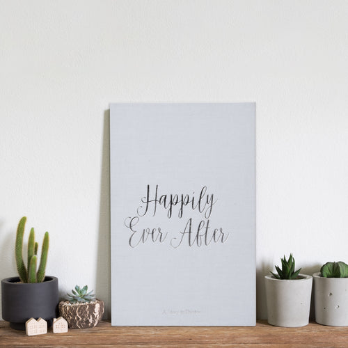 Linen Happily Ever After Coffee Table Photo Album for 180 4x6 Photos, Gray