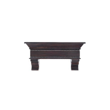 Load image into Gallery viewer, Rustic Wood Beaded 15&quot; Floating Wall Shelf with Corbels, Dark Brown