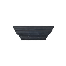 Load image into Gallery viewer, 15&quot; Black Wash Crown Molding Wood Shelf, Contemporary Floating Wall Shelf