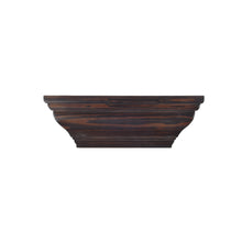 Load image into Gallery viewer, 15&quot; Brown Crown Molding Wood Shelf, Contemporary Floating Wall Shelf