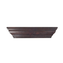 Load image into Gallery viewer, Brown 24&#39;&#39; Crown Molding Wood Shelf, Contemporary Floating Wall Shelf