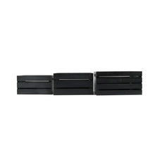 Load image into Gallery viewer, Blessed 13.4&#39;W x 9.5&#39;H Distressed Black Nesting Storage Crates, Set of Three