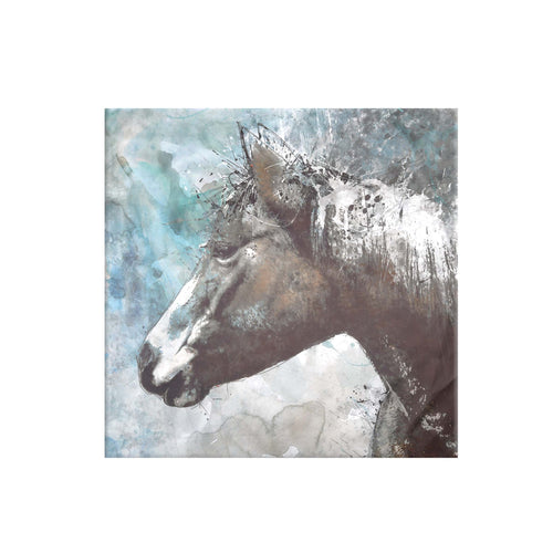 Teal Horse Portrait 35