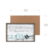 Load image into Gallery viewer, Family Love 23.5&quot; X 15.5&quot; Typography Reversed Box Framed Wall Art, by Prinz