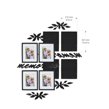 Load image into Gallery viewer, 7 Piece 18&quot; X 32&quot; Memories Wall Collage Picture Frame Set, Black