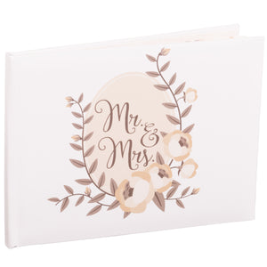 Mr. & Mrs. Wedding Day Guest Book for Signatures & Messages