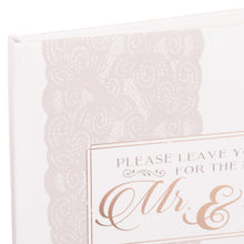 Load image into Gallery viewer, Leave Your Wishes for the New Mr. &amp; Mrs. Message &amp; Signature Guest Book