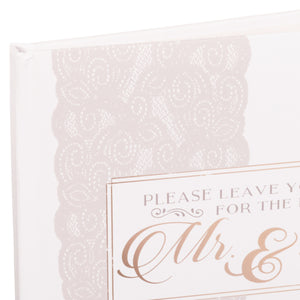 Leave Your Wishes for the New Mr. & Mrs. Message & Signature Guest Book