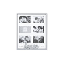 Load image into Gallery viewer, Live Laugh Love 6 Photo Opening Collage Picture Frame