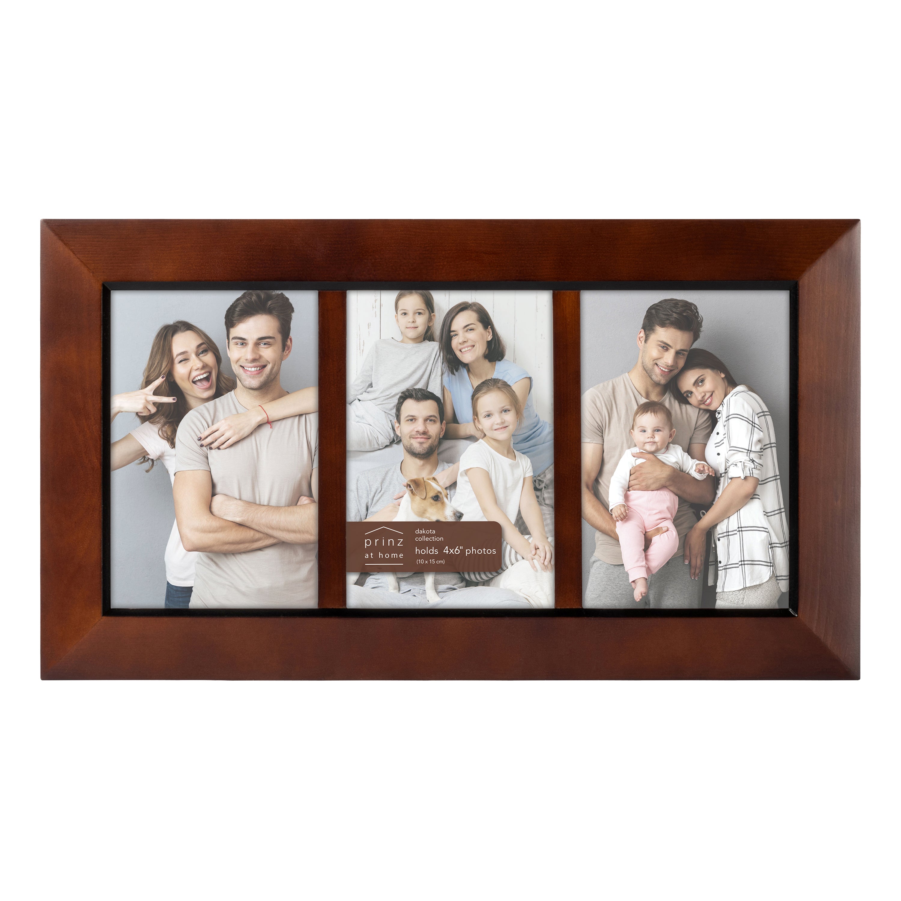 New View Dakota 5x7 Black Linear Picture Frame, Set of 4, Matted