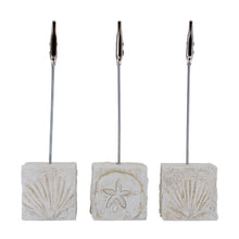 Load image into Gallery viewer, Pressed Plaster Coastal Photo Clip Stands